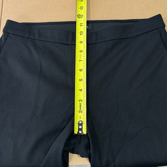 Theory Minimalist Career Classic Black Pants Cropped Ankle Black Sz 8 Stretch - Picture 9 of 11